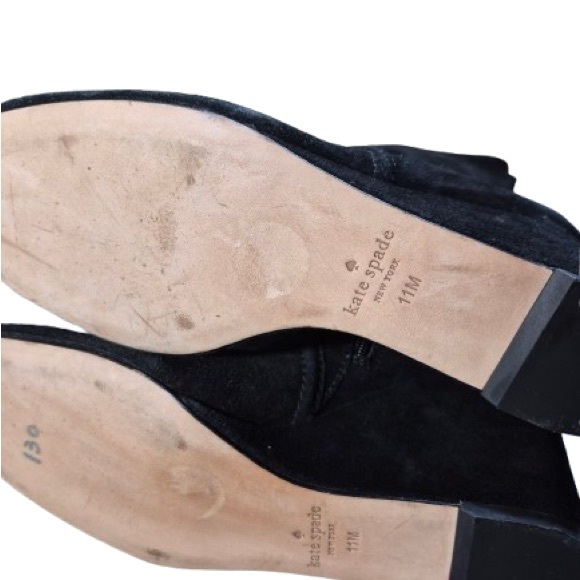 Kate Spade Tall  Black Suede Boots - Picture 6 of 9